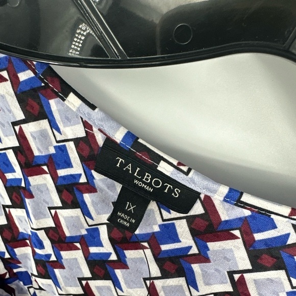 TALBOTS Plus Size 1X Tunic Blouse Top NWT $99 - Picture 3 of 5